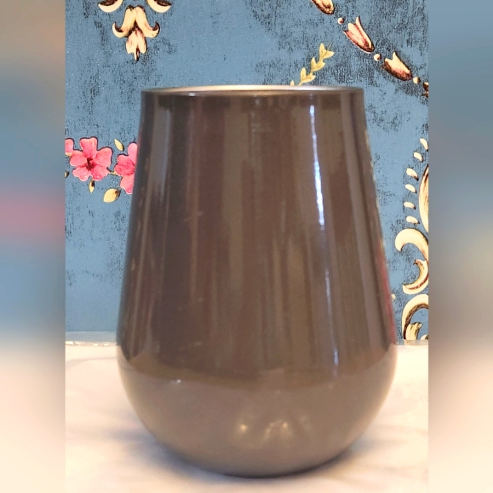 OZARK TRAIL Stainless Steel Stemless Vacuum Insulated Wine Glass in Grey